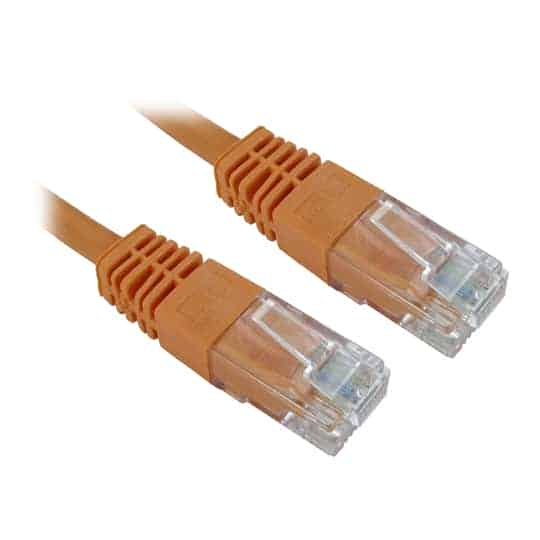 Progressiverobot CAT6 2M Snagless Moulded Gigabit Ethernet Cable RJ45 Orange